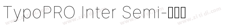 TypoPRO Inter Semi字体转换